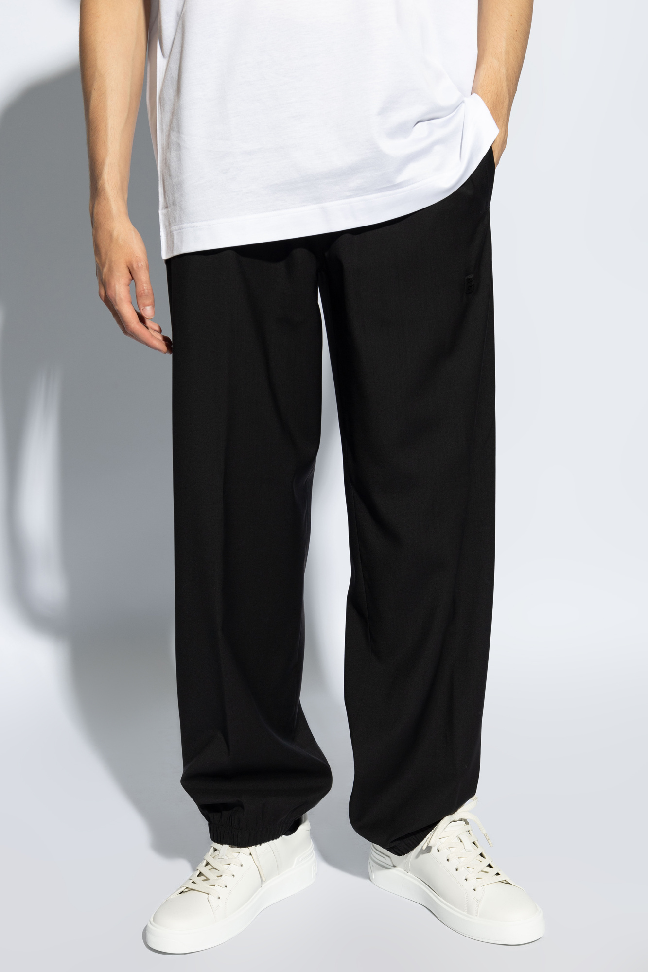 パンツ GIVENCHY BLACK WOOL WIDE TROUSERS Givenchy | Tailored black pants in wool | Savannahs